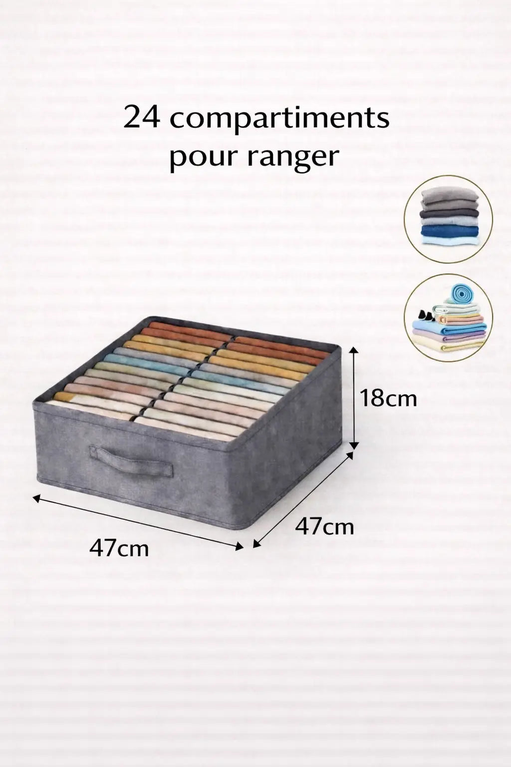 Boîte de rangement vêtements Gain De Place